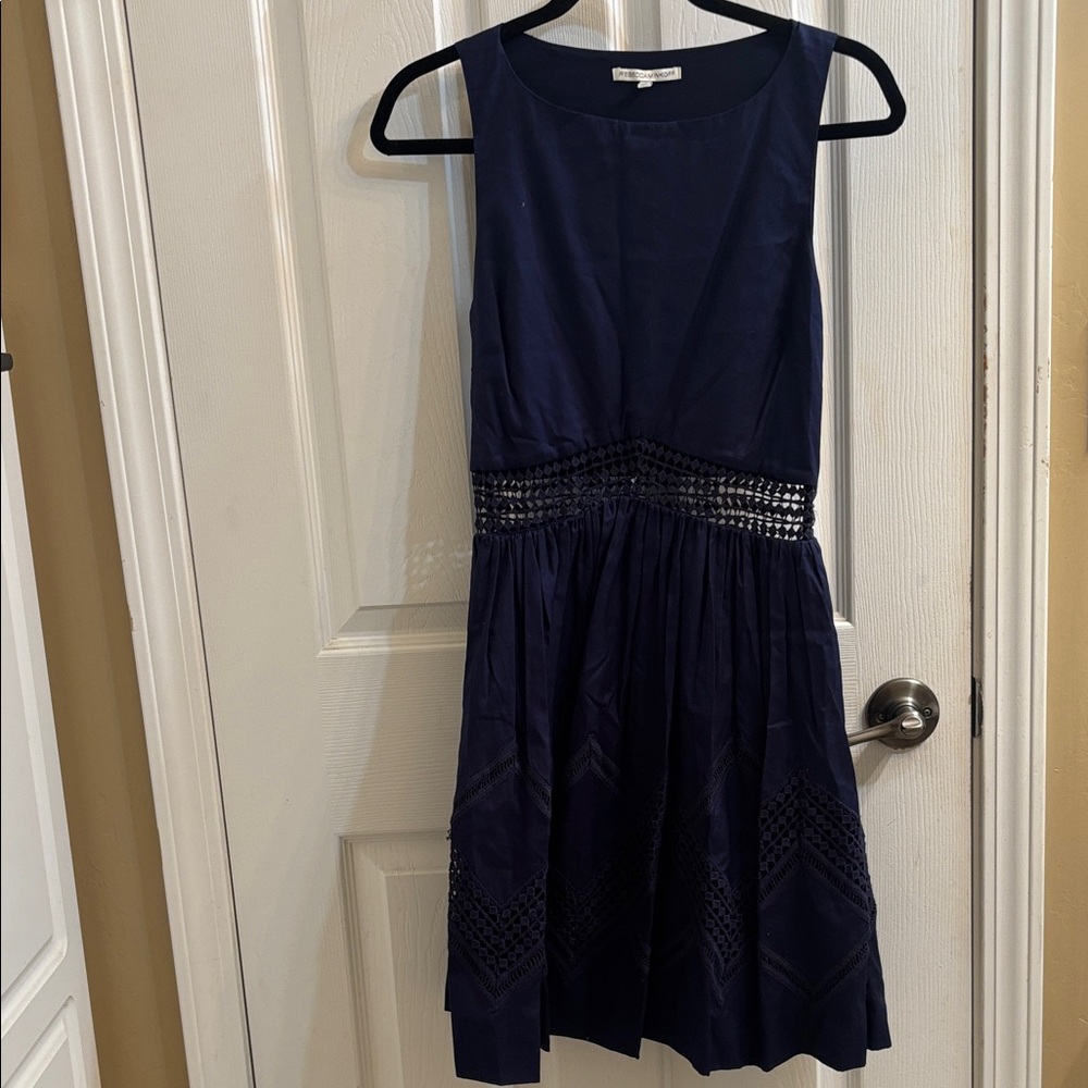 Rebecca Minkoff Navy Blue Dress NWOT.